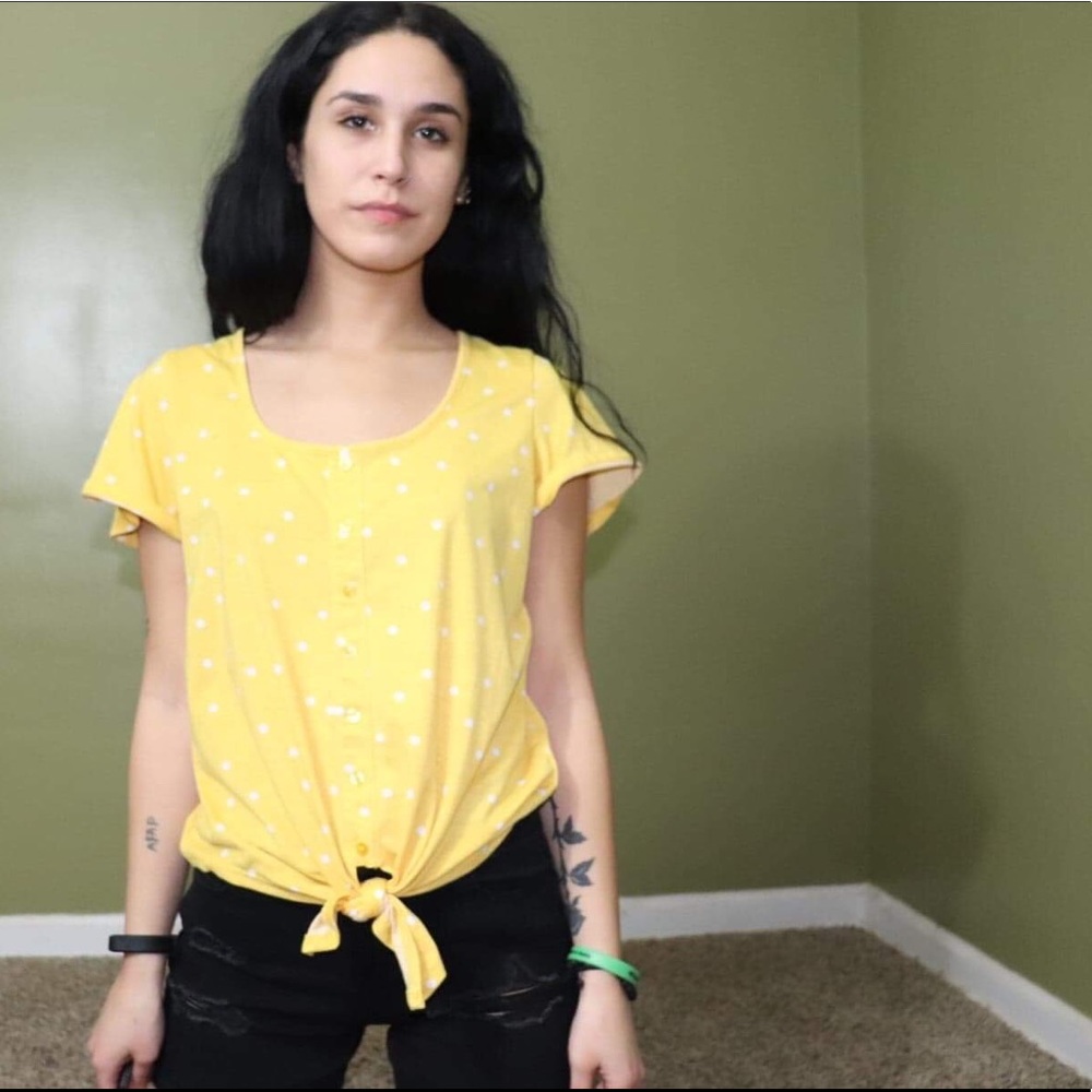 Size medium tie at the bottom